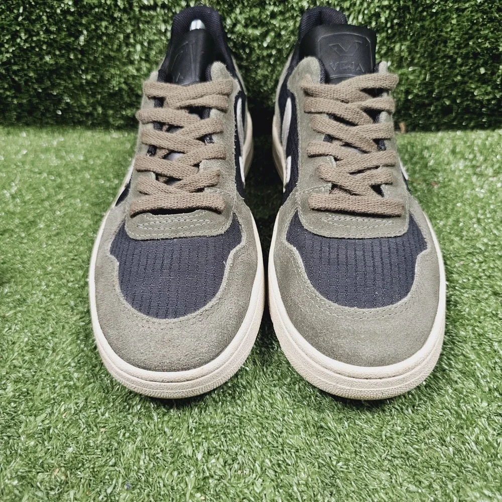 Veja V-10 Ripstop Black Oxford Grey Mud Casual Low Sneakers Womens Size 6